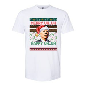 Happy Easter Joe Biden Merry Uh Uh Ugly Christmas Gift Softstyle CVC T-Shirt