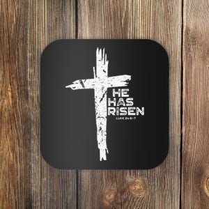 Happy Easter Jesus He Has Risen Religious Christian Coaster