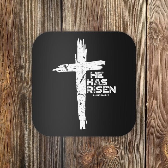 Happy Easter Jesus He Has Risen Religious Christian Coaster