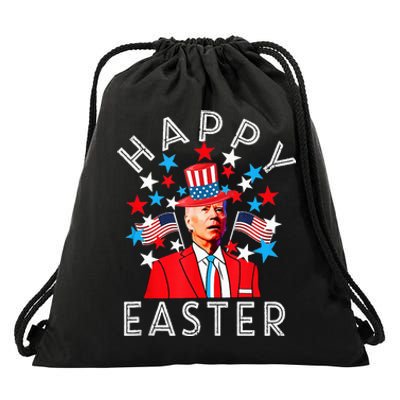 Happy Easter Joe Biden 4th of July Memorial Independence Day Drawstring Bag