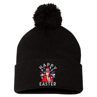 Happy Easter Joe Biden 4th of July Memorial Independence Day Pom Pom 12in Knit Beanie