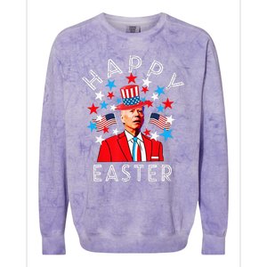 Happy Easter Joe Biden 4th of July Memorial Independence Colorblast Crewneck Sweatshirt