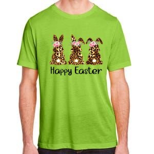 Happy Easter Leopard Bunny Rabbit Palm Sunday Meaningful Gift Adult ChromaSoft Performance T-Shirt