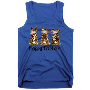 Happy Easter Leopard Bunny Rabbit Palm Sunday Meaningful Gift Tank Top