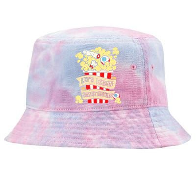 Horror Enthusiast Lets Watch Scary Movies Scary Horror Tie-Dyed Bucket Hat