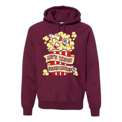 Horror Enthusiast Lets Watch Scary Movies Scary Horror Premium Hoodie