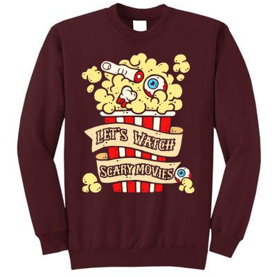 Horror Enthusiast Lets Watch Scary Movies Scary Horror Tall Sweatshirt