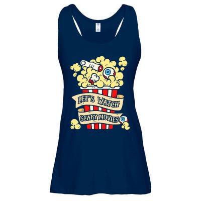 Horror Enthusiast Lets Watch Scary Movies Scary Horror Ladies Essential Flowy Tank