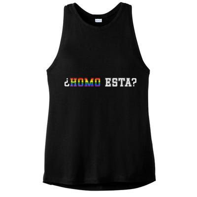 Homo Esta LGBT Ladies PosiCharge Tri-Blend Wicking Tank