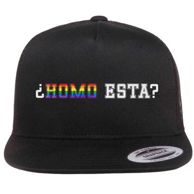 Homo Esta LGBT Flat Bill Trucker Hat