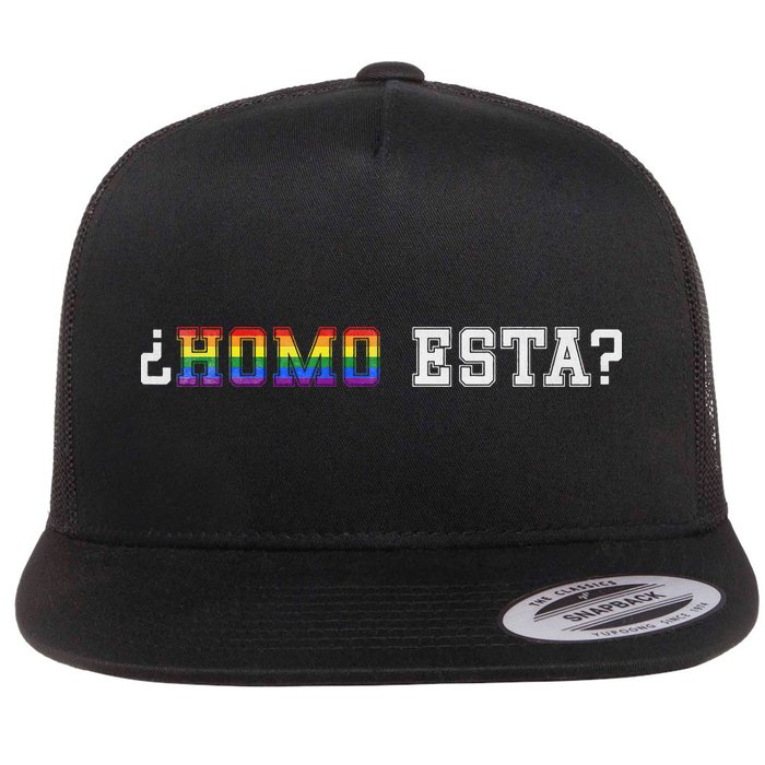 Homo Esta LGBT Flat Bill Trucker Hat