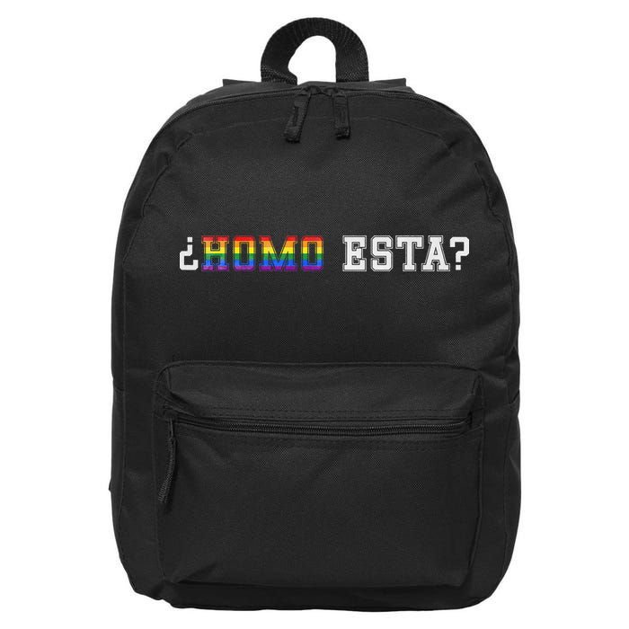 Homo Esta LGBT 16 in Basic Backpack