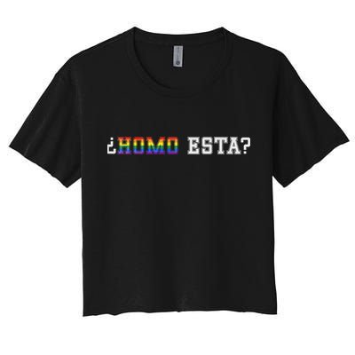 Homo Esta LGBT Women's Crop Top Tee