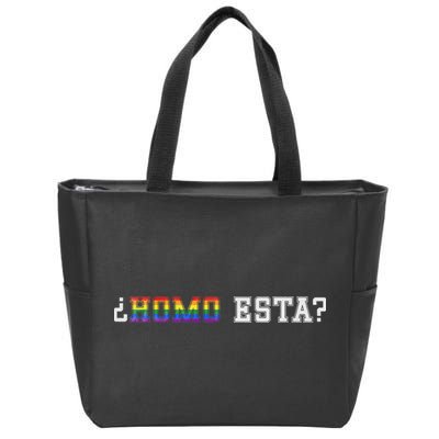 Homo Esta LGBT Zip Tote Bag