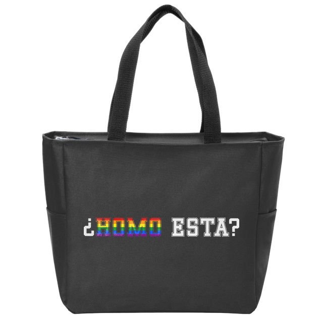 Homo Esta LGBT Zip Tote Bag