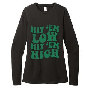 Hit 'Em Low Hit 'Em High Womens CVC Long Sleeve Shirt