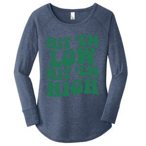 Hit 'Em Low Hit 'Em High Women's Perfect Tri Tunic Long Sleeve Shirt