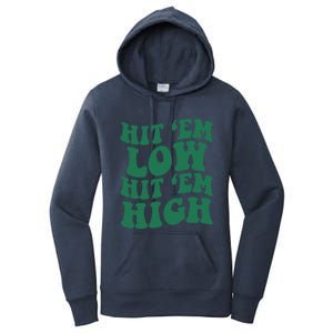 Hit 'Em Low Hit 'Em High Women's Pullover Hoodie