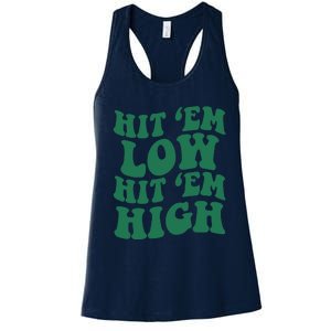 Hit 'Em Low Hit 'Em High Women's Racerback Tank