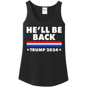 He'll Be Back Trump 2024 Ladies Essential Tank