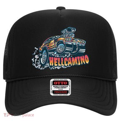 Hellcamino Car High Crown Mesh Back Trucker Hat