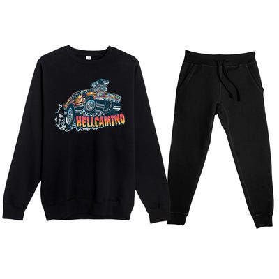 Hellcamino Car Premium Crewneck Sweatsuit Set