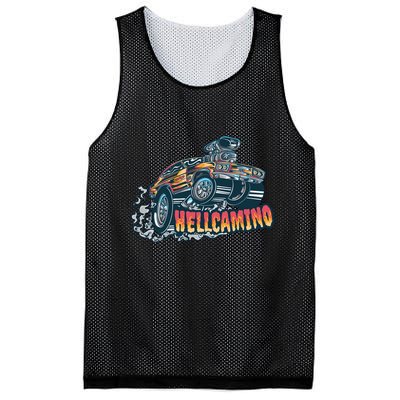 Hellcamino Car Mesh Reversible Basketball Jersey Tank