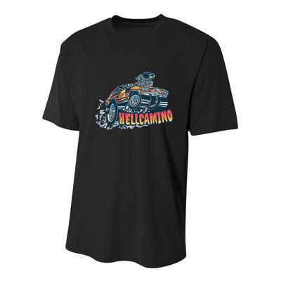 Hellcamino Car Youth Performance Sprint T-Shirt