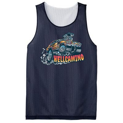 Hellcamino Car Mesh Reversible Basketball Jersey Tank