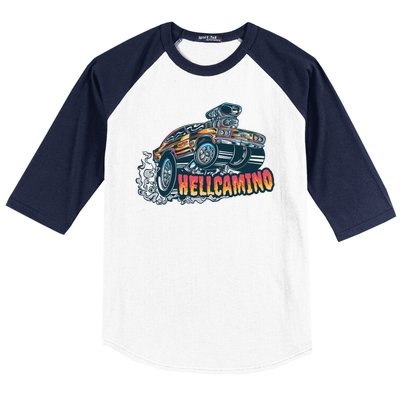 Hellcamino Car Baseball Sleeve Shirt