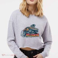 Hellcamino Car Cropped Pullover Crew