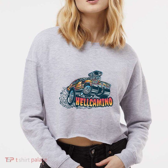 Hellcamino Car Cropped Pullover Crew