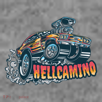 Hellcamino Car Cropped Pullover Crew