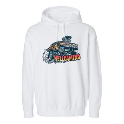 Hellcamino Car Garment-Dyed Fleece Hoodie