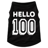 Hello 100 Funny 100th Birthday Doggie Tank