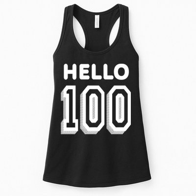 Hello 100 Funny 100th Birthday Womens Tank Top