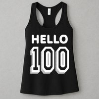 Hello 100 Funny 100th Birthday Womens Tank Top