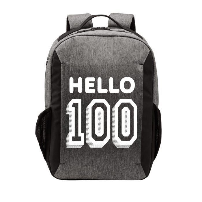Hello 100 Funny 100th Birthday Vector Backpack