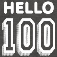Hello 100 Funny 100th Birthday Vector Backpack