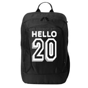 Hello 20 Funny 20th Birthday City Backpack