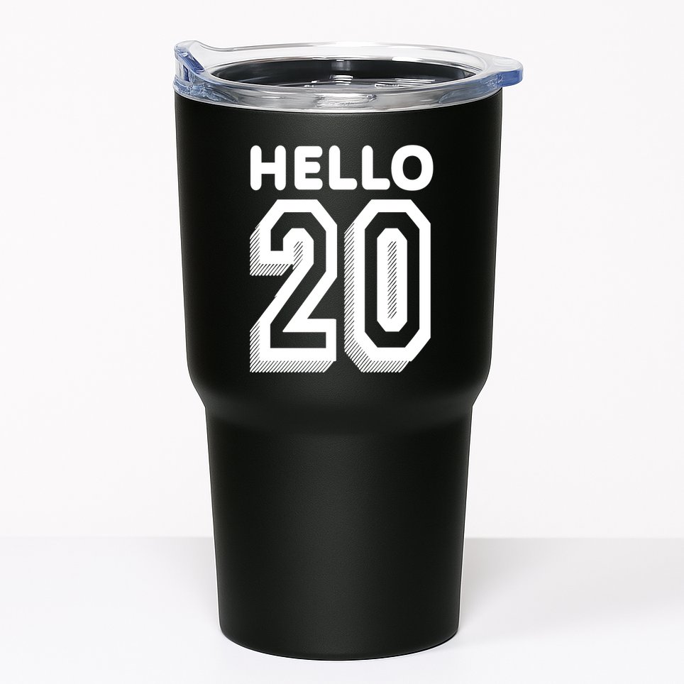 Hello 20 Funny 20th Birthday Tumbler