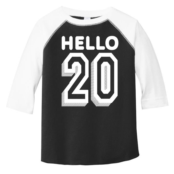 Hello 20 Funny 20th Birthday Toddler Fine Jersey T-Shirt