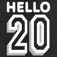 Hello 20 Funny 20th Birthday Golf Towel