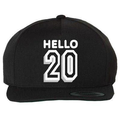 Hello 20 Funny 20th Birthday Wool Snapback Cap