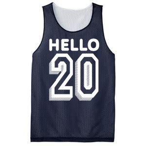 Hello 20 Funny 20th Birthday Mesh Reversible Basketball Jersey Tank