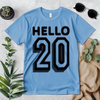 Hello 20 Funny 20th Birthday Premium T-Shirt