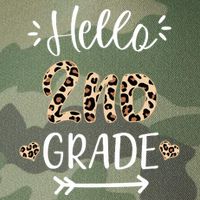 Hello 2nd Grade Cute Leopard Heart Legacy Tie Dye Trucker Hat