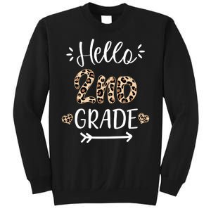 Hello 2nd Grade Cute Leopard Heart Sweatshirt