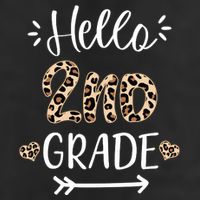 Hello 2nd Grade Cute Leopard Heart 15oz Campfire Ceramic Mug