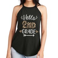 Hello 2nd Grade Cute Leopard Heart Women's Perfect Tri Rocker Tank